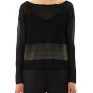 HELMUT LANG Sheer Knit Featherweight Top